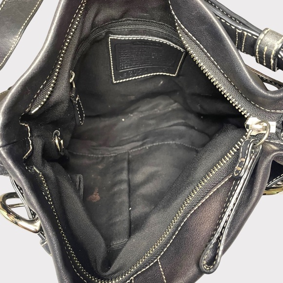 Coach - Vintage Soho Silm Duffle Shoulder Bag - Black - Picture 9 of 10